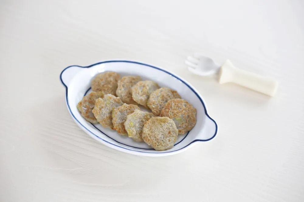 Buckwheat Cabbage Potato Pancake baby food, finished dish