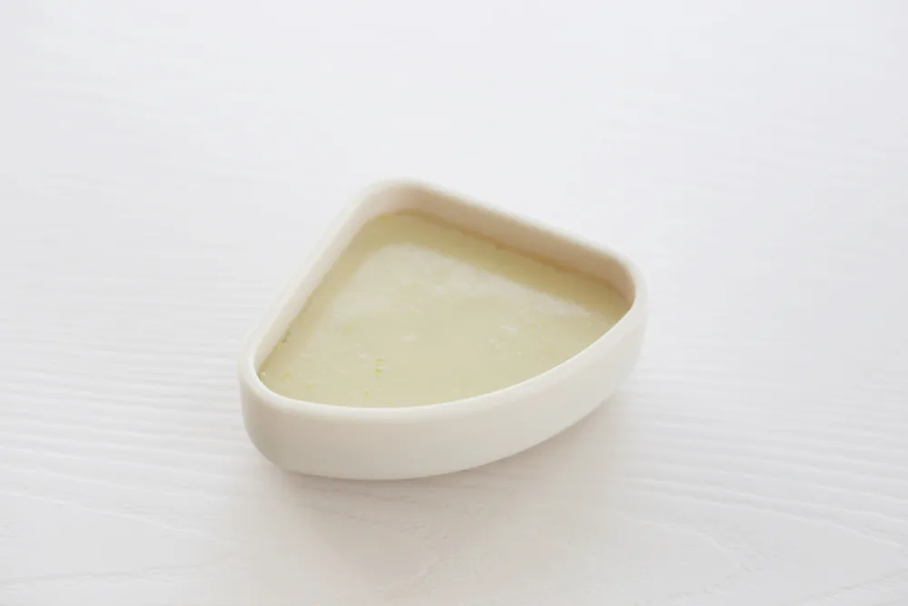 Pudding Egg Custard baby food, finished dish
